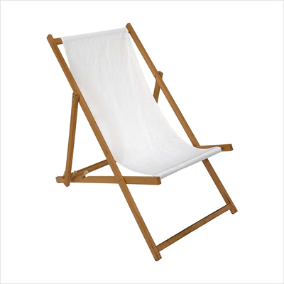 Liegestuhl Holz weiss @_oblique